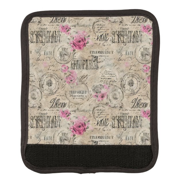 A French Ephemera Design Series 24 Luggage Handle Wrap (Front)