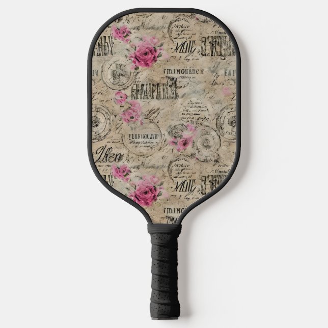 A French Ephemera Design Series 24 Pickleball Paddle (Front)