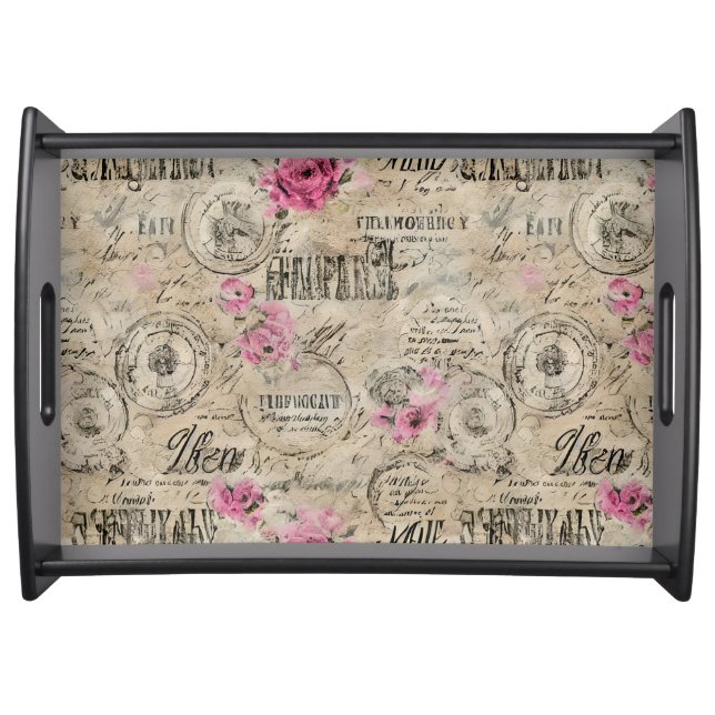 A French Ephemera Design Series 24 Serving Tray (Front)