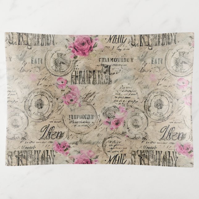 A French Ephemera Design Series 24 Trinket Tray (Front)