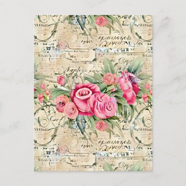 A French Ephemera Design Series 26 Postcard (Front)