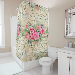 A French Ephemera Design Series 26 Shower Curtain