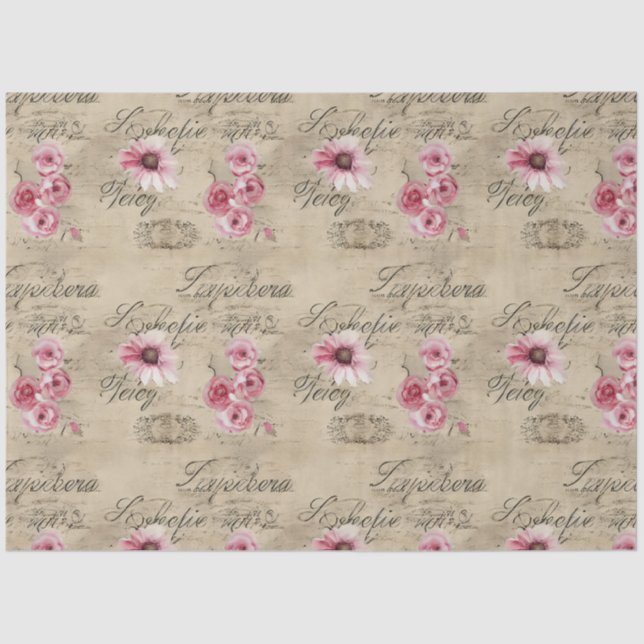 A French Ephemera Design Series 2 Tissue Paper (Front)