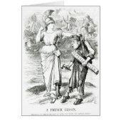 A French Lesson', cartoon from 'Punch' (Front)