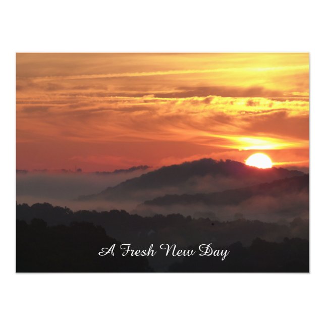 A Fresh New Day Photo Print (Front)