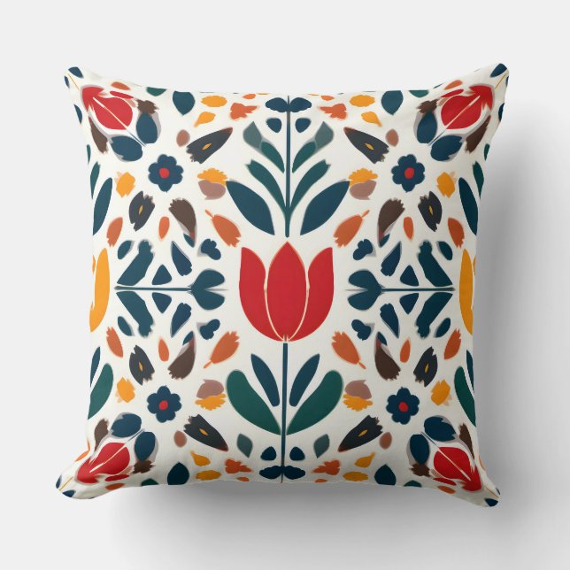 A Fresh Take on Nature Throw Pillow (Front)
