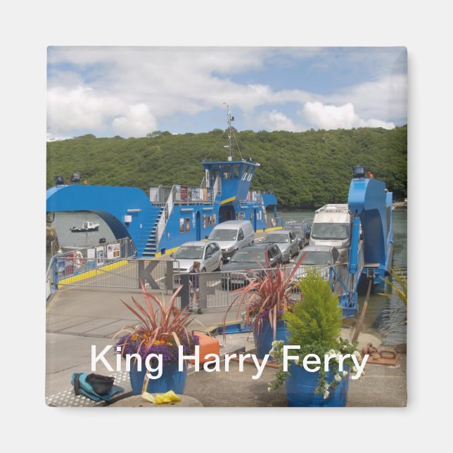 A fridge magnet for fans of the King Harry Ferry (Front)