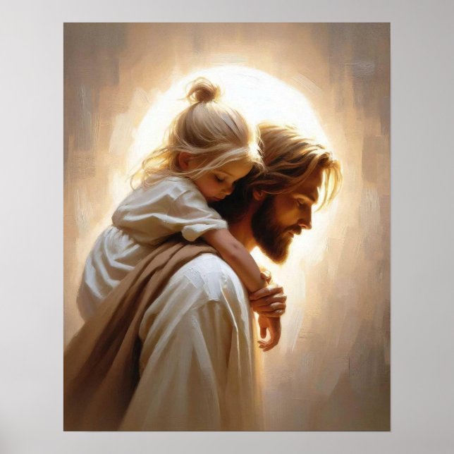 A Friend and Saviour, Christian Art, Picture Jesus Poster (Front)