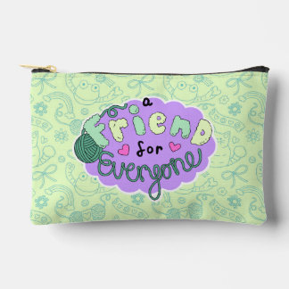 "A Friend for Everyone" Green Pouch
