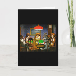 A Friend in Need (Dogs Playing Poker) Card