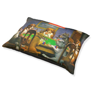 A Friend in Need Dogs Playing Poker Cassius Marcel Pet Bed