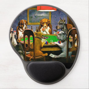 A Friend in Need, Dogs Playing Poker, Gel Mouse Pad