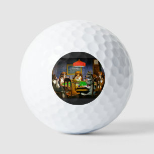 A Friend in Need, Dogs Playing Poker, Golf Balls