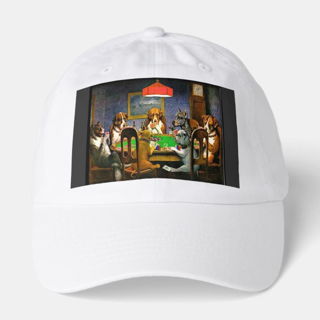 A Friend in Need, Dogs Playing Poker, Hat (Front)