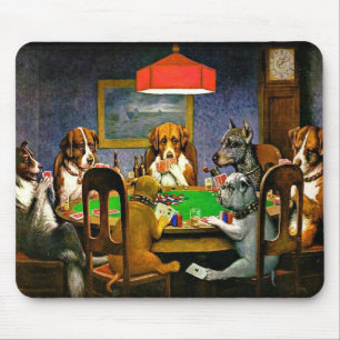 A Friend in Need, Dogs Playing Poker, Mouse Pad