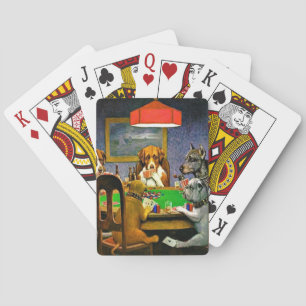 A Friend in Need, Dogs Playing Poker, Poker Cards