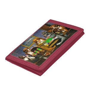 A Friend in Need, Dogs Playing Poker, Trifold Wallet