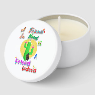 A Friend In Need Is A Friend Indeed Mini Candle Favors