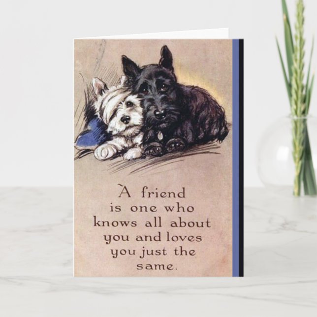 A Friend is....Greeting Card (Front)