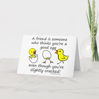 A friend is someone card
