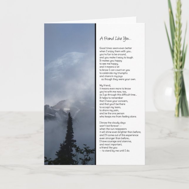 A Friend Like You... Card (Front)