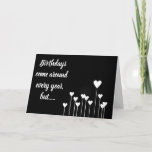 A FRIEND LIKE YOU COMES AROUND ONCE BIRTHDAY CARD<br><div class="desc">WHAT A ****SPECIAL CARD FROM YOU**** TO GIVE TO THE VERY **SPECIAL FRIEND** IN YOUR LIFE ON HIS OR HER "BIRTHDAY" AND IF HE OR SHE DID NOT KNOW HOW YOU FEEL,  THEY SURE WILL NOW,  RIGHT?</div>