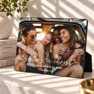 A Friend Loves at All Times Christian Friendship Plaque