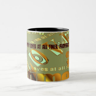 A Friend Loves At All Times. Proverbs 17:17 Two-Tone Coffee Mug