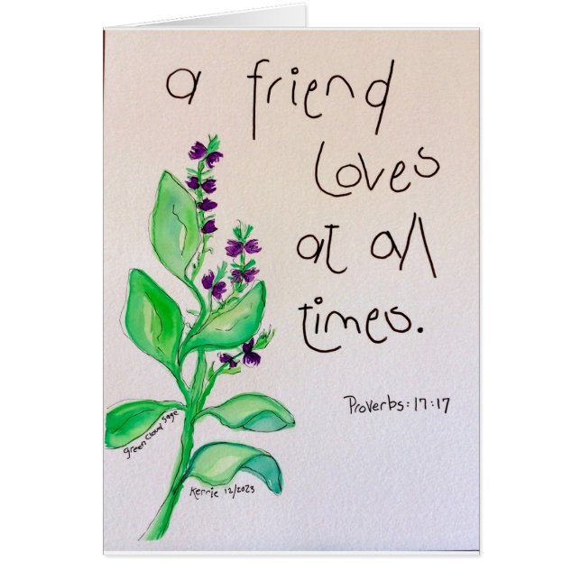 A Friend Loves Cards (Front)