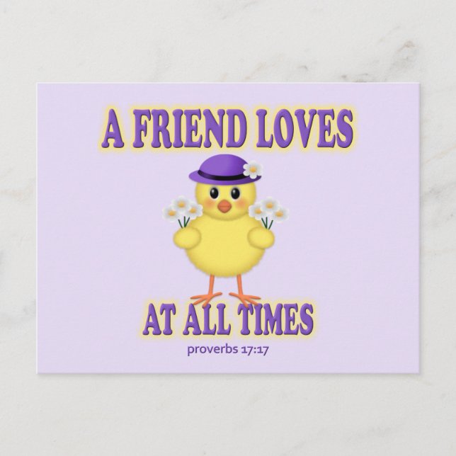 A Friend Loves Postcard (Front)