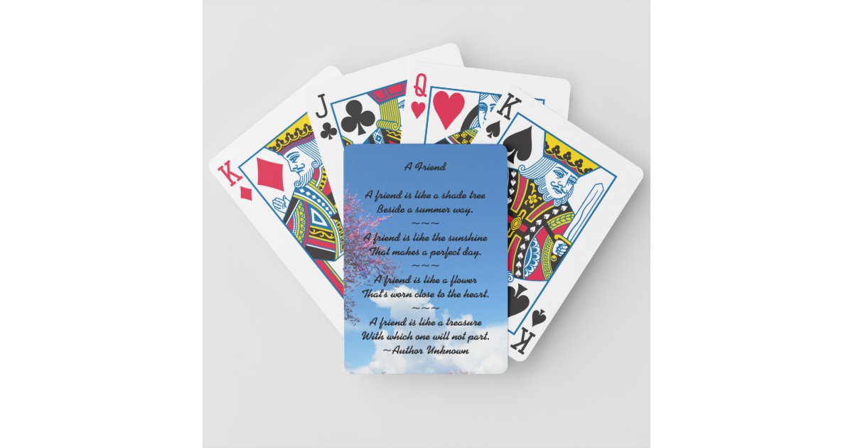 A Friend Playing Cards