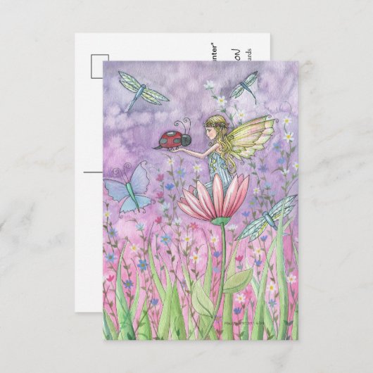 A Friendly Encounter Fairy Postcard (Front/Back)