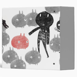 A friendly visit to the bunnyland 2014 3 ring binder