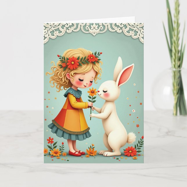 A Friendship Flower Card (Front)