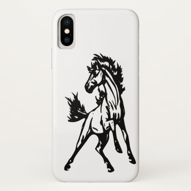 A Frisky Jumping Horse in the Wild Case-Mate iPhone Case (Back)