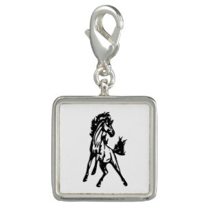 A Frisky Jumping Horse in the Wild Charm