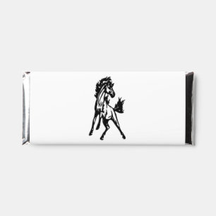 A Frisky Jumping Horse in the Wild Hershey Bar Favors