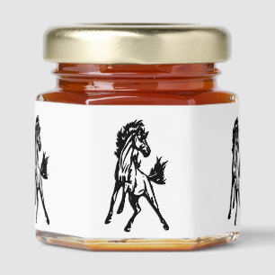 A Frisky Jumping Horse in the Wild Honey Jar Favors