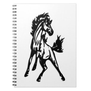 A Frisky Jumping Horse in the Wild Notebook