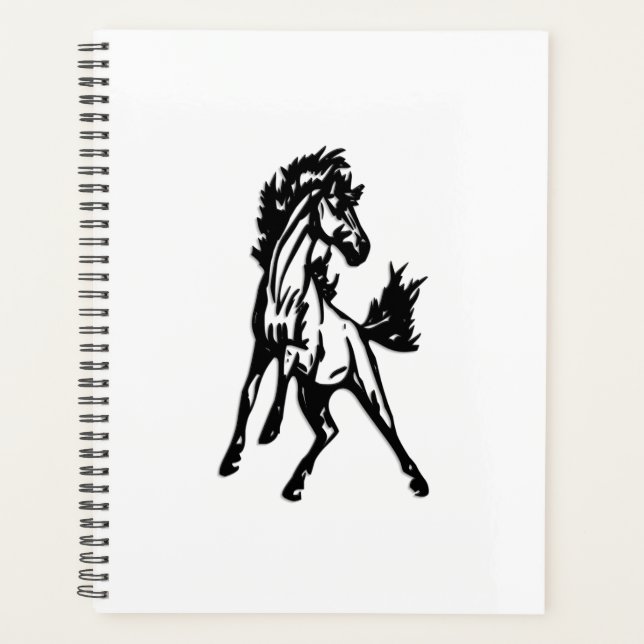 A Frisky Jumping Horse in the Wild Planner (Front)
