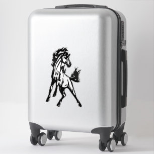 A Frisky Jumping Horse in the Wild Sticker