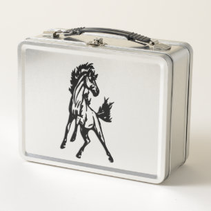 A Frisky Jumping Horse  Metal Lunch Box