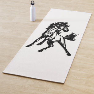 A Frisky Jumping Horse Yoga Mat