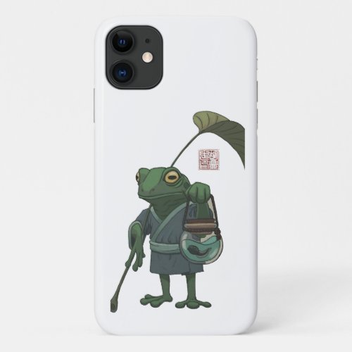 A frog and his son iPhone 11 case