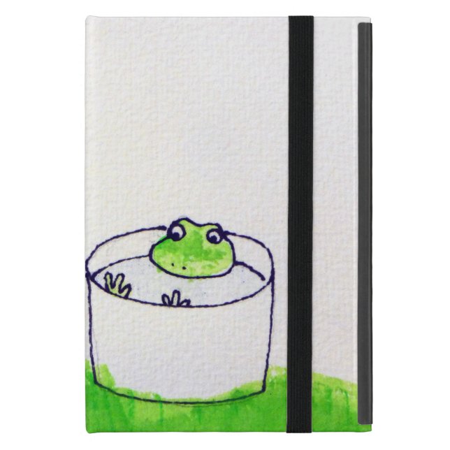 A frog and the full moon iPad mini cover (Front Closed)