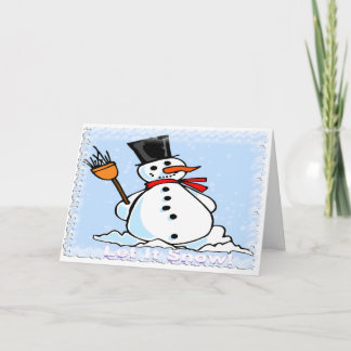 A Frosty Snowman Holiday Card