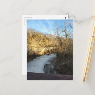 A Frozen Stream in the Burlington Iowa Postcard