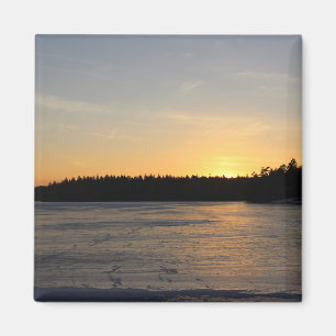 A Frozen Sunset Magnet