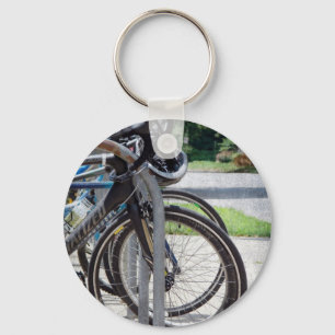 A Full Bike Rack Keychain