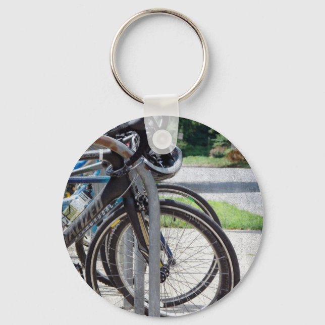A Full Bike Rack Keychain (Front)